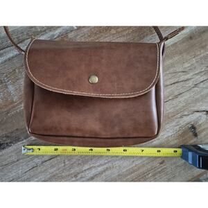 mini crossbody purse With Suede Leather Inside